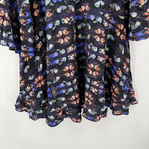 Avenue Tunic Top Womens Size 22/24 Harper V-Neck Butterfly Ruffle Plus Curvy NWT - Picture 11 of 14